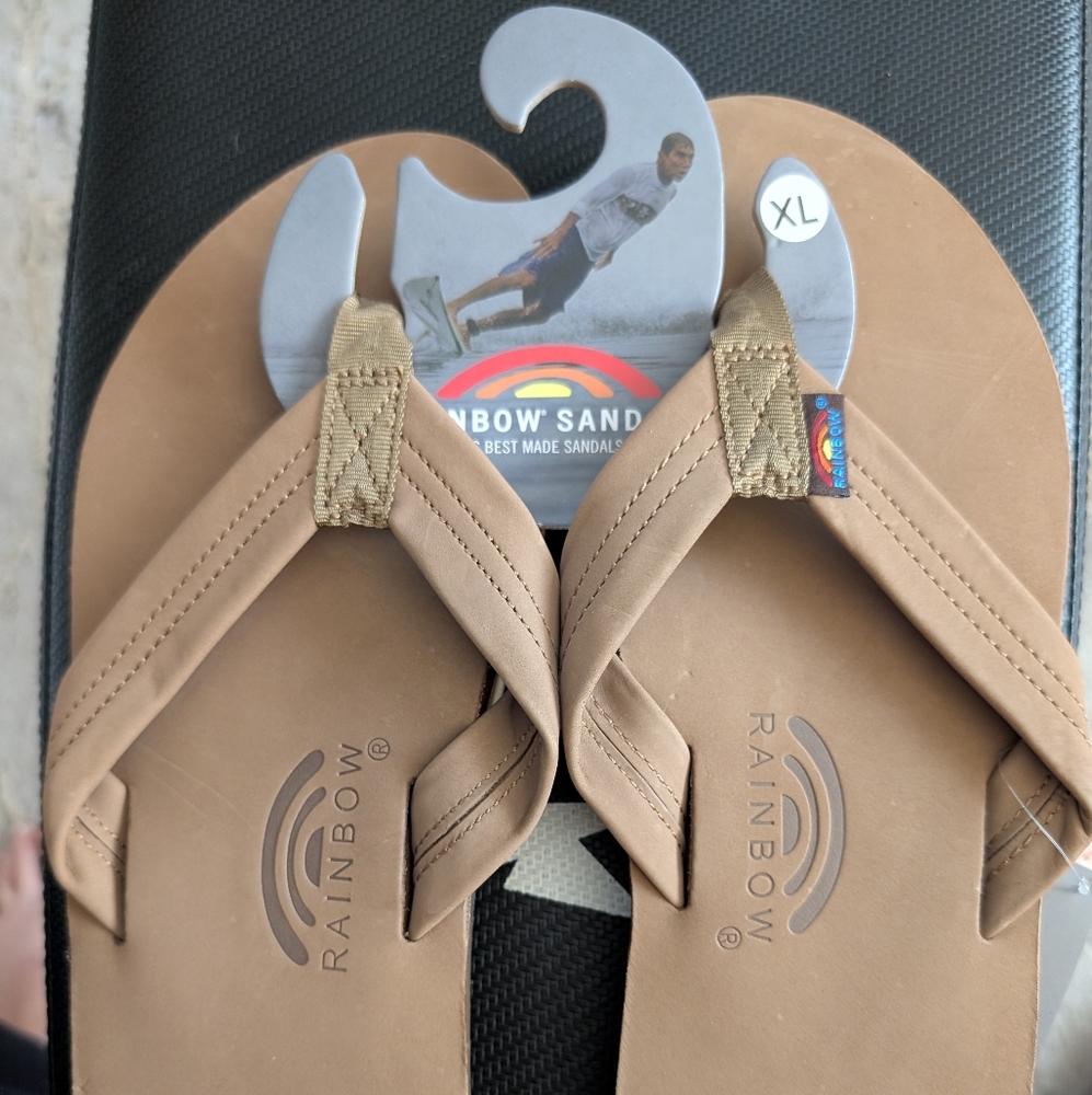 Rainbow Men's XL 11-12 Dark Brown Sandals